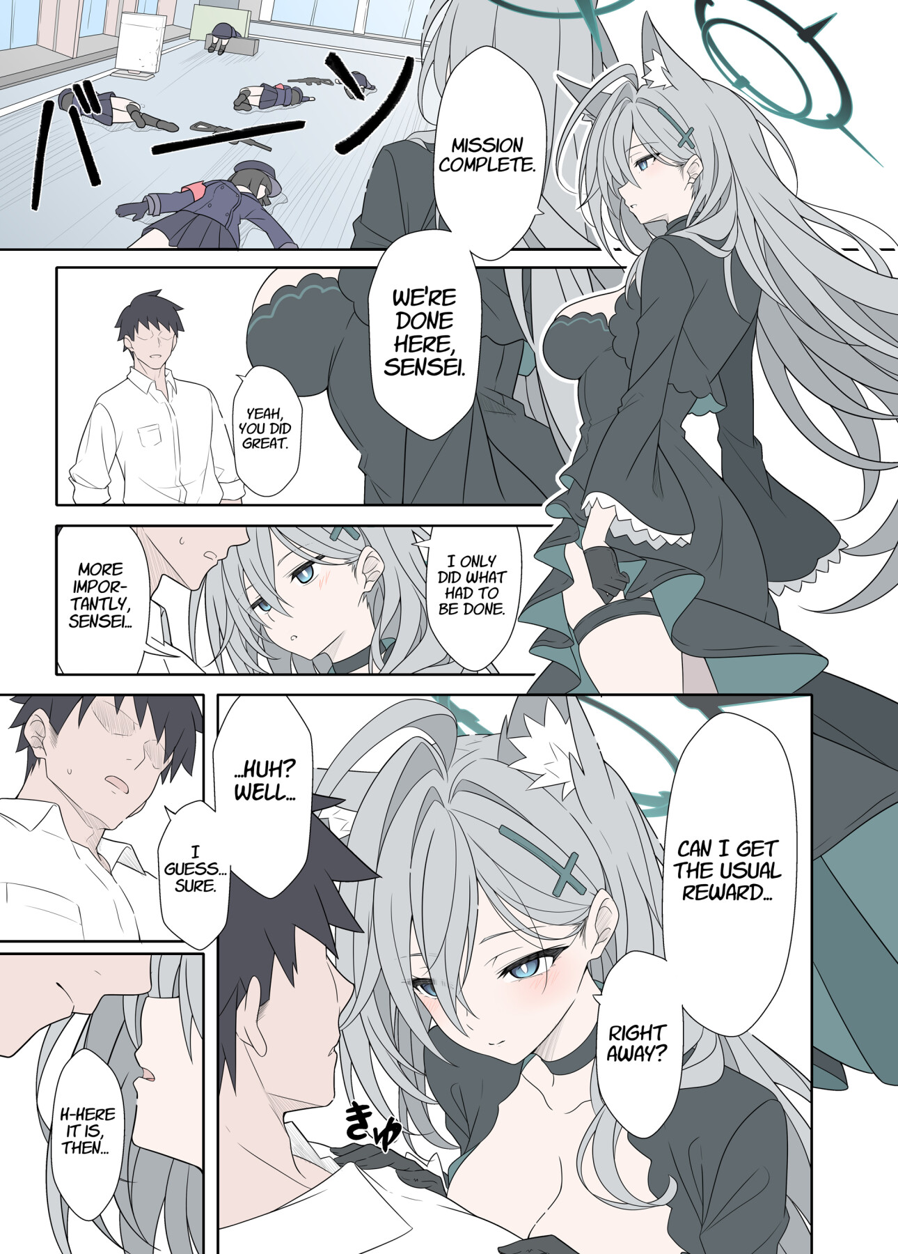 Hentai Manga Comic-Shiroko Terror Demands a Reward-Read-2